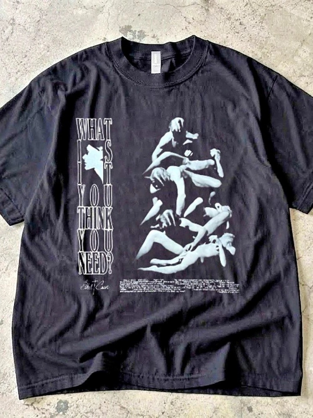 Black shirt, Ethel Cain What Is It You Think You Need Graphic Tee Black